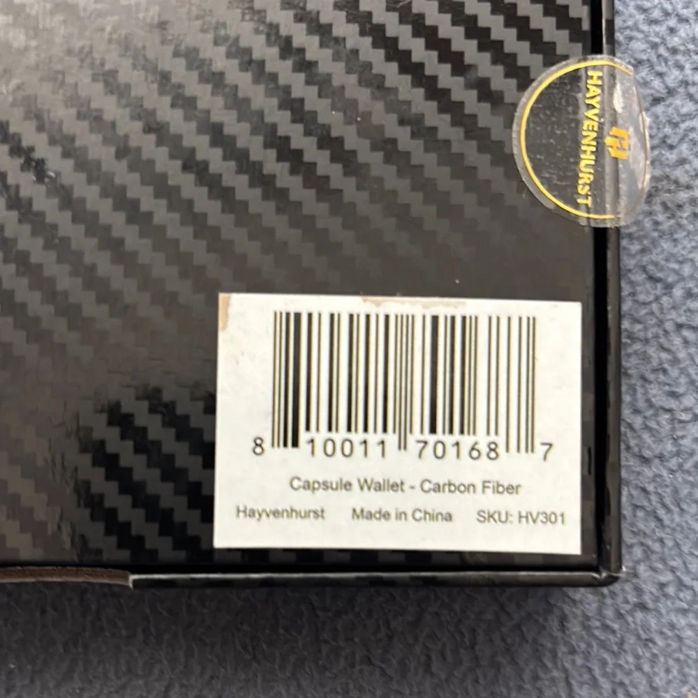 Black Carbon Fiber Money Clip
